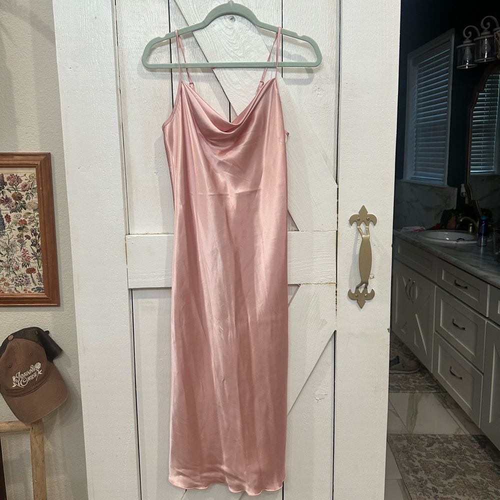 Satin slip dress